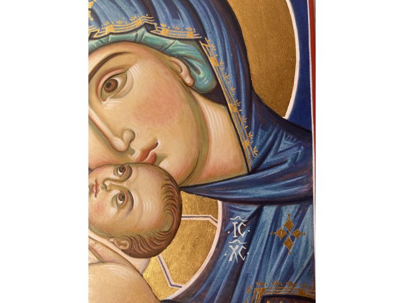 Krippenikone 20x30 cm mit Bogen