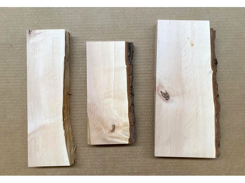 Unique piece in solid ALDER wood, width 10-17 cm, height 25-33 cm