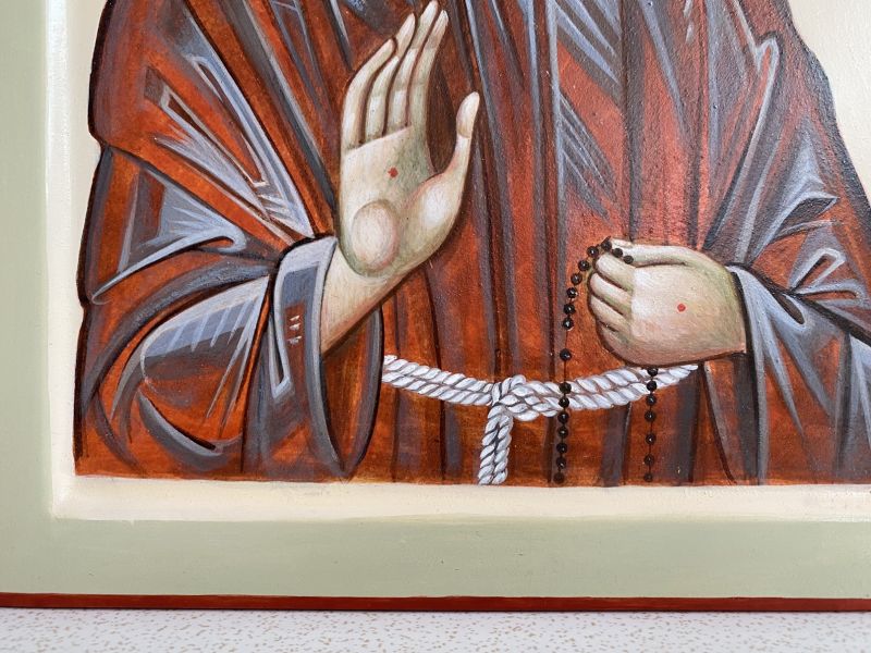 Icona di San Pio da Pietralcina, 24x32 cm