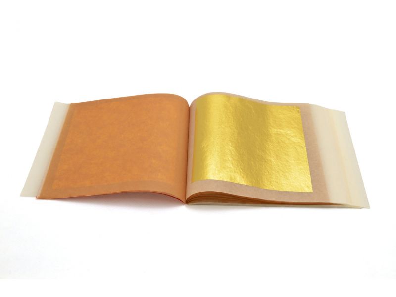 Libreto pan de oro, 25 hojas, oro ROJO de 23 kt