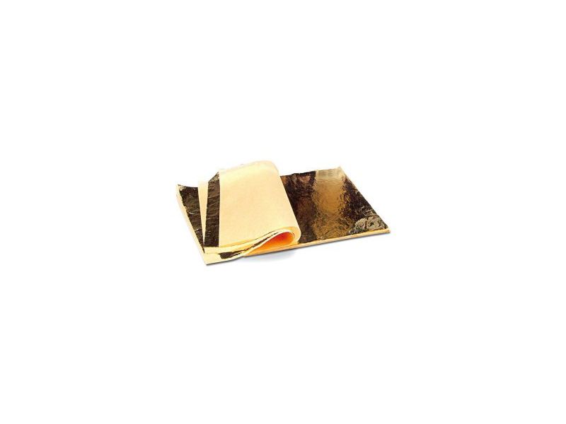 Libretto foglia oro imitazione 25 fogli 14x14cm