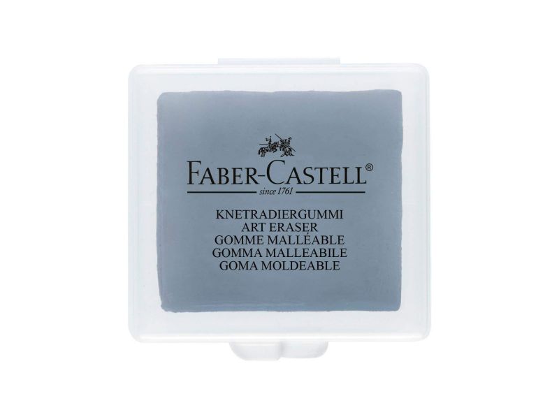Gummibrot, grau in Kunststoffverpackung, Faber-Castell