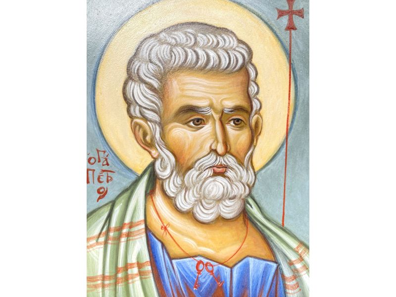 Icona San Pietro, 13x17 cm