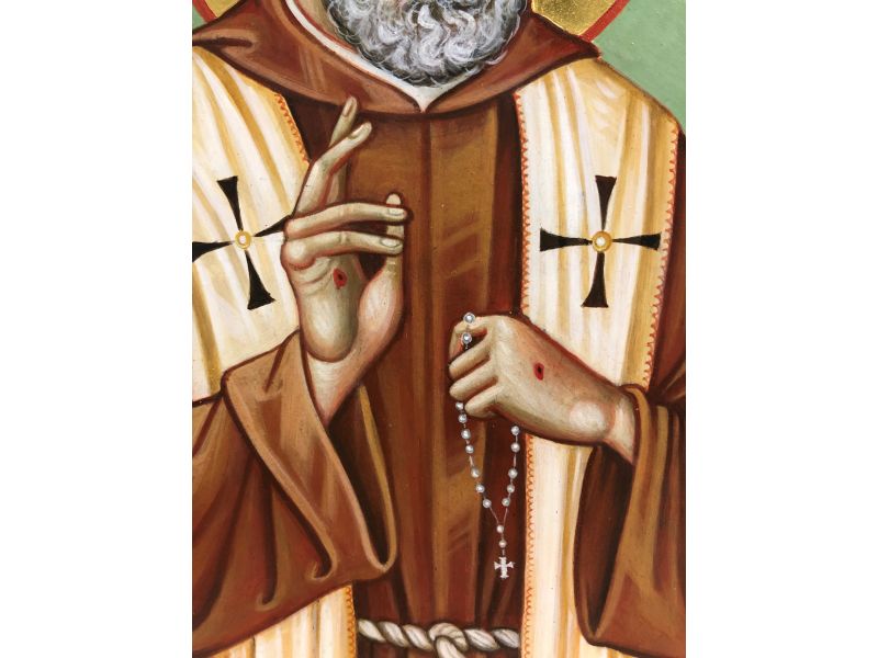 Icono de San Po de Pietralcina, 24x32 cm