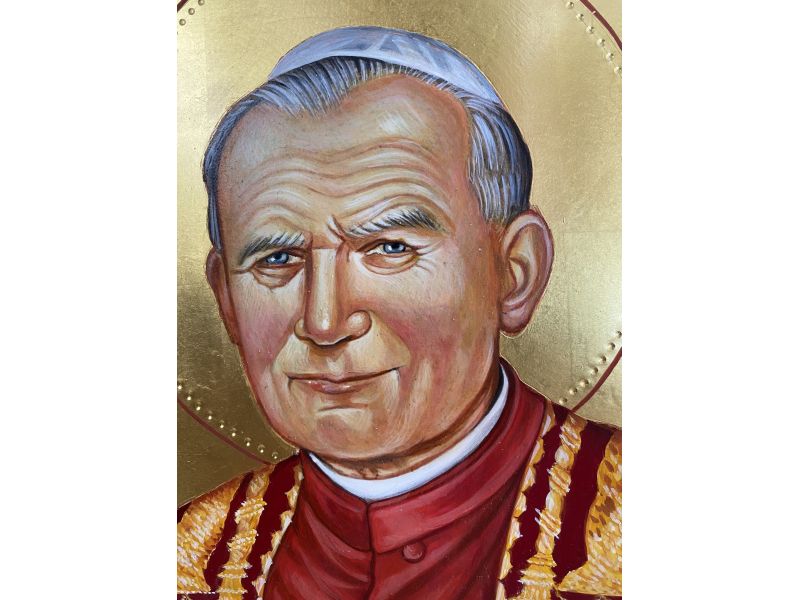 Icona di San Giovanni Paolo II, 25x30 cm