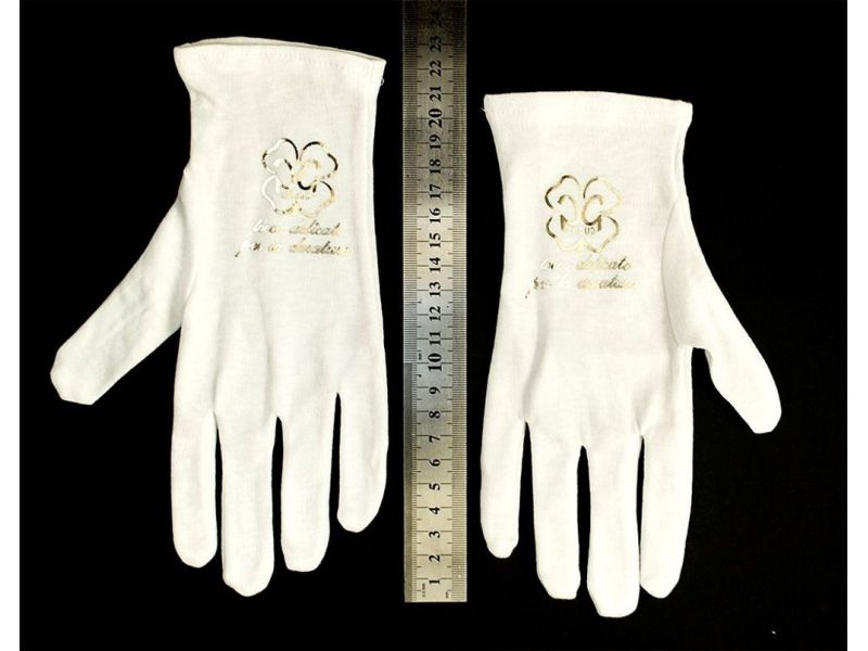 Cotton gloves for gilder high quality PG
