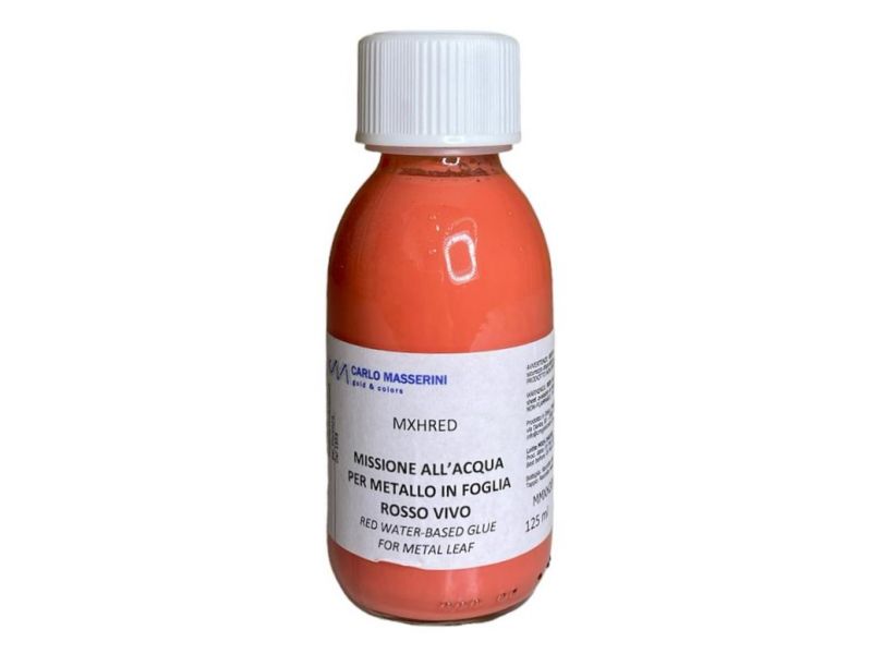 Missione all'acqua color rosso (ACRILORO), 125 ml Masserini
