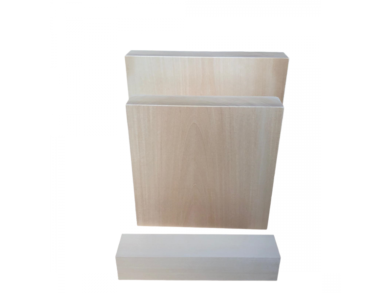 Tablero de madera de tilo de 5 cm de espesor para escultura escuadrado, cepillado, de una sola pieza