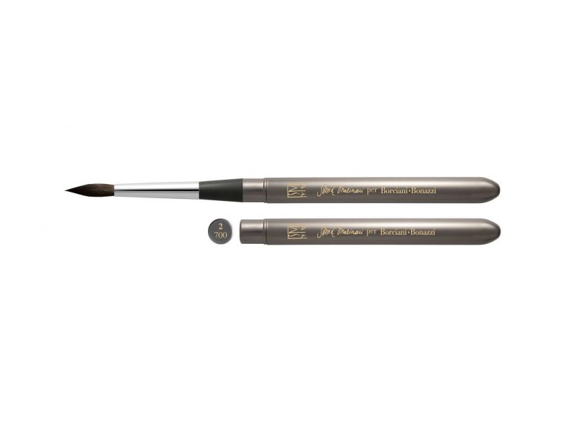 Borciani Bonazzi - 700 series, MOLINARI, Round synthetic imitation vaio brush, resin handle