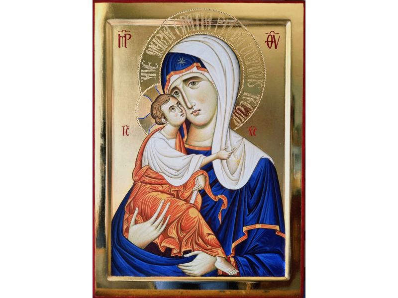 Ic�ne, M�re de Dieu de la Tendresse Ave Maria Gratia Plena Dominus Tecum 25x35 cm
