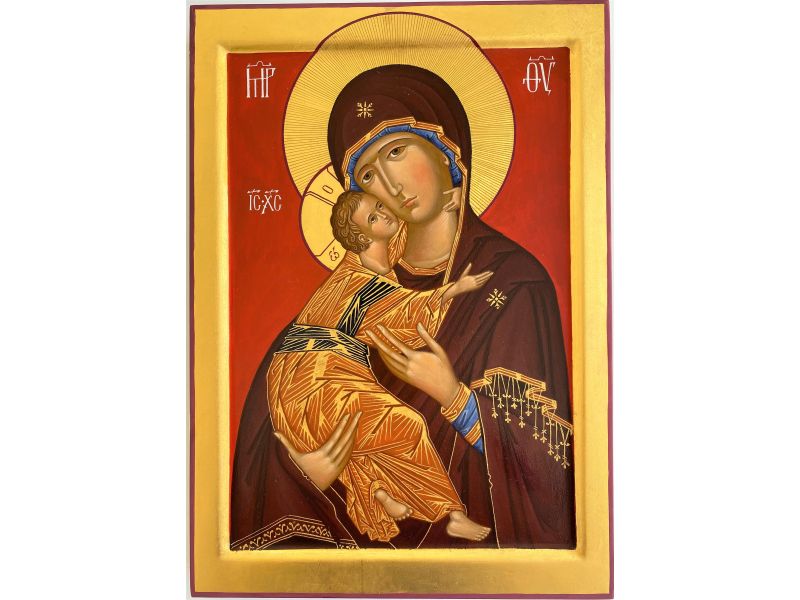 Ikone, Gottesmutter der Zrtlichkeit Vladimir 25x35 cm