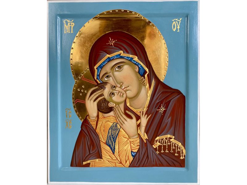 Icona Madre di Dio della Tenerezza 25x30 cm