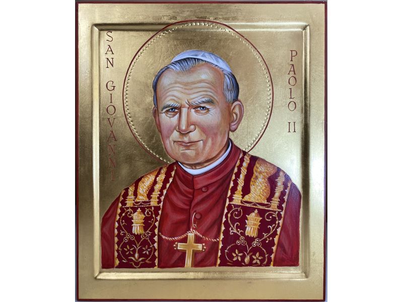 Icona di San Giovanni Paolo II, 25x30 cm
