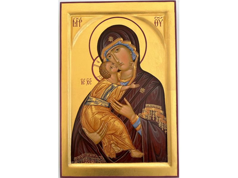 Icon, Mother of God of Tenderness Vladimir 20x30 cm
