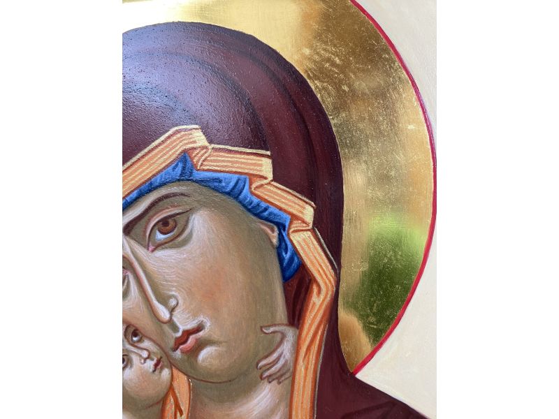 Icono, Madre de Dios de la Ternura Vladimir 25x35 cm
