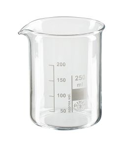 Becher in vetro borosilicato resistente al calore (forma bassa)