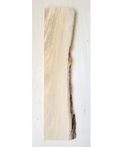 Unique piece in solid olive wood with chamfers and bark  10x50 cm