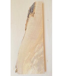 Unique piece in solid olive wood with chamfers and bark  18x46 cm