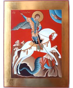 Saint George icon, 30x40 cm, smooth