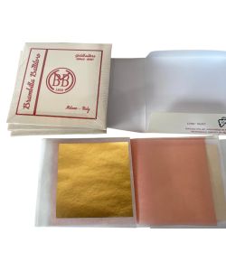 Libretto Foglia d'oro 25 fogli giallo 23 3/4 kt  Brambilla (Italia)