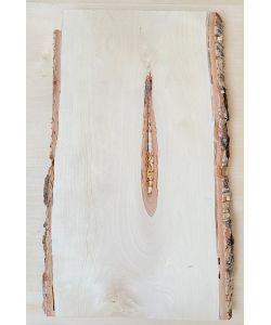 Pezzo unico in legno massiccio di BETULLA, larghezza 23 cm, altezza 42 cm