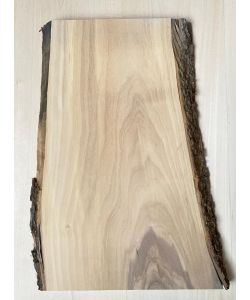 Unique piece in solid olive wood with chamfers and bark 28x45 cm