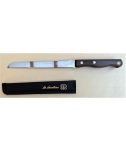 Medio cuchillo dorador con el caso de cuero, longitud 17,5 cm, de alta calidad PG
