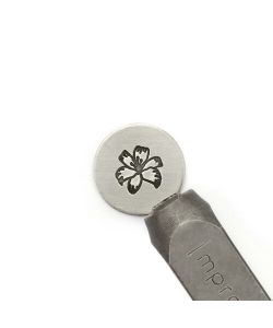 Punch in carbon steel, professional quality, LILY FLOWER 9,5 MM