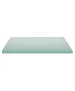Glass plate for grinding thick pigments. 1 cm. Corundum frosted 20x30 cm.