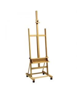 Easel, floor-standing, sturdy, with wheels