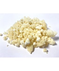 Bleached and saponified Punic wax in granular form, for hot encaustic painting