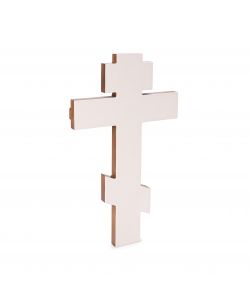 Russian Cross, smooth, with gesso