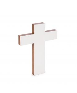 Simple Cross, smooth, with gesso