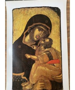 Print icon Mother of God Glykophilousa Athos 15th century