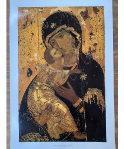 Vladimir's Mother of God of Tenderness icon print on paper