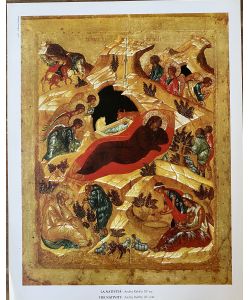 Print, Nativity icon (Rublev)