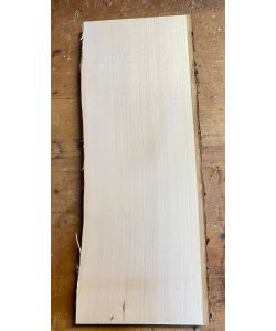 Pezzo unico in leassiccio di Tiglio, con corteccia, per pirografia, 18x48,5 cm