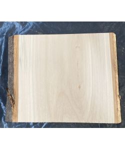 Pezzo unico in leassiccio di Tiglio, con corteccia, per pirografia, 23x22 cm