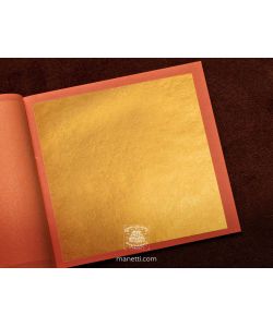 Broschüre von Blattgold 25 Blätter gelb 23 3/4 kt, ICON GOLD-Qualität, Dicke 15