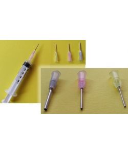 Set of 3 flat needles (diameter 0.9-1.2-1.8 mm)