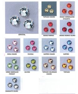 Swarovski strass, base flat stones 5 mm diameter (10 pieces)
