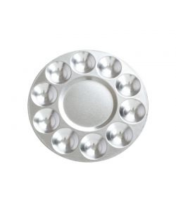 Round Aluminum Palette 10 holes diam. 17 cm