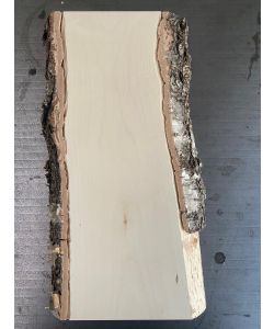 Pezzo unico in legno massiccio di BETULLA, larghezza 12 cm, altezza 34 cm