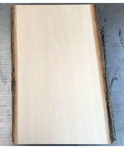 Unique piece in solid lime wood, with bark, for pyrography, 30-34x40 cm