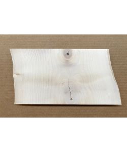 Pezzo unico in legno massiccio di ACERO, larghezza 27 cm, altezza 15 cm, CON NODI