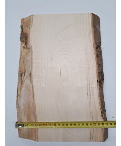 Einzigartiges Stück aus massivem Ahornholz mit Rinde, für Brandmalerei, 23,5 x 33 cm