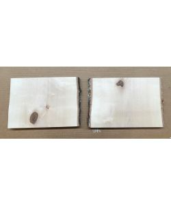 Pezzo unico in legno massiccio di BETULLA, larghezza 27-28 cm, altezza 20 cm con nodo