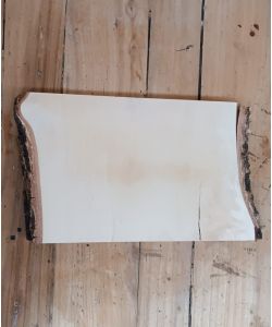 Einzigartiges Stck aus massivem Birkenholz, mit Rinde, fr die Brandmalerei, 25x15 cm