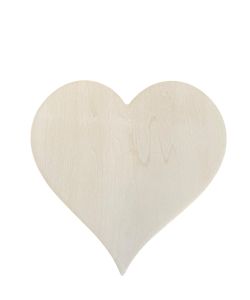 Linden wood heart, for decorations and pyrography