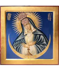 Icon, Our Lady of the Gate of Dawn of Vilnius 25x25 cm